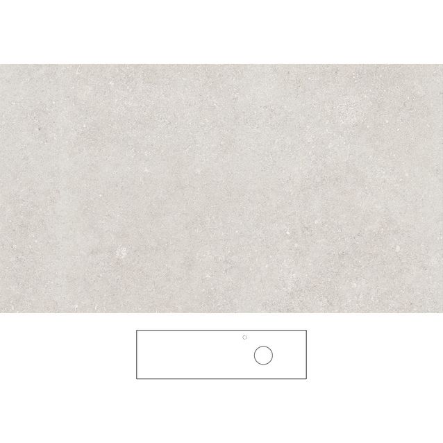 Kylpyhuoneen pöytätaso Svedbergs Epos Beric 160x45H, oikea, 1600mm, graniittikeramiikka, hanareikä vasemmalla