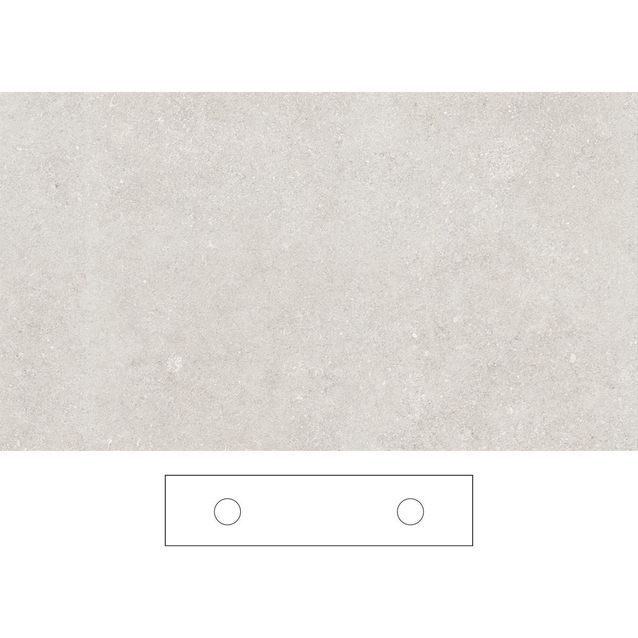 Kylpyhuoneen pöytätaso Svedbergs Epos Beric 200x45D, kaksois, 2000mm, graniittikeramiikka, ilman hanareikää