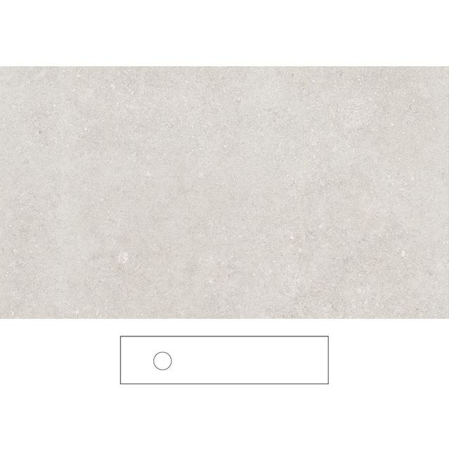 Kylpyhuoneen pöytätaso Svedbergs Epos Beric 200x45H, vasen, 2000mm, graniittikeramiikka, ilman hanareikää