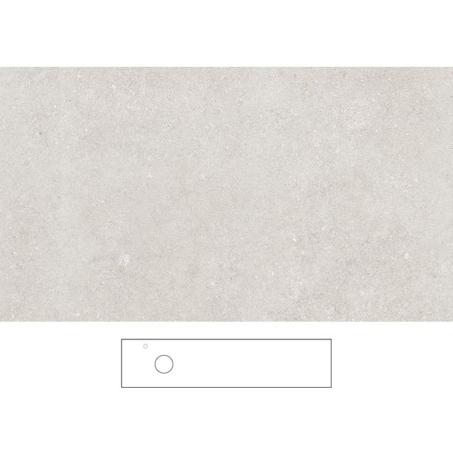Kylpyhuoneen pöytätaso Svedbergs Epos Beric 200x45H, vasen, 2000mm, graniittikeramiikka, hanareikä vasemmalla
