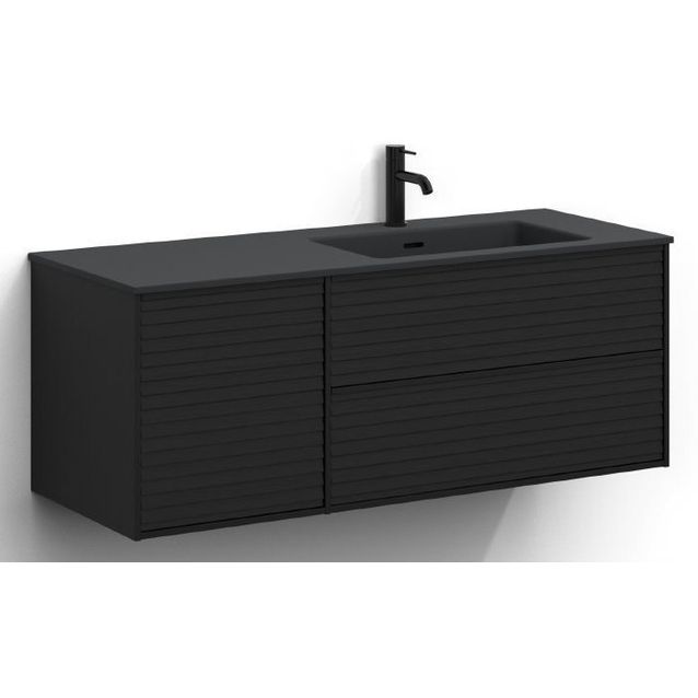 Allaskaappi altaalla Svedbergs Epos, 120x45cm, oikea, 2+1 ltk, push-open