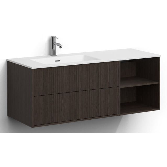 Allaskaappi altaalla Svedbergs Epos, 120x45cm, vasen, 2+0 ltk, push-open