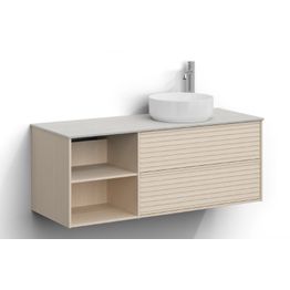 Allaskaappi malja-altaalla Svedbergs Epos, 120x45cm, oikea, 2+0 ltk, push-open, eri vaihtoehtoja