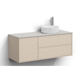 Allaskaappi malja-altaalla Svedbergs Epos, 120x45cm, oikea, 2+1 ltk, push-open, eri vaihtoehtoja