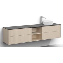 Allaskaappi malja-altaalla Svedbergs Epos, 200x45cm, oikea, 2+0+2 ltk, push-open, eri vaihtoehtoja