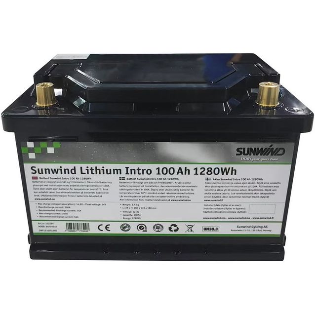 Akku Sunwind Lithium Intro 12V/100Ah