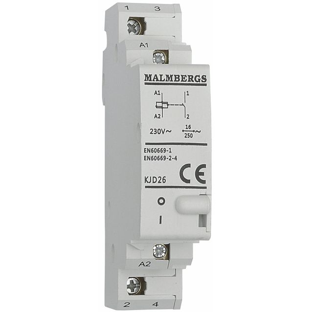 Sysysrele Malmbergs 1 sulkeutuva kosketin 16A 230V