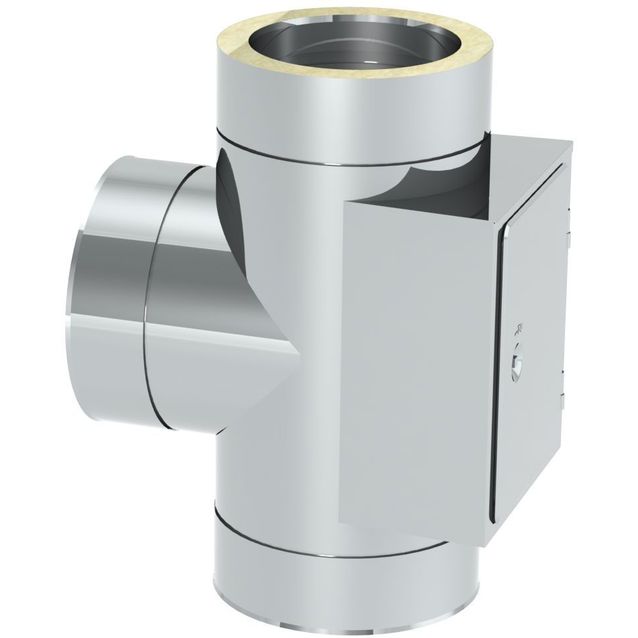 T-jakso Jeremias, 87° nuohousluukulla, musta, Ø150