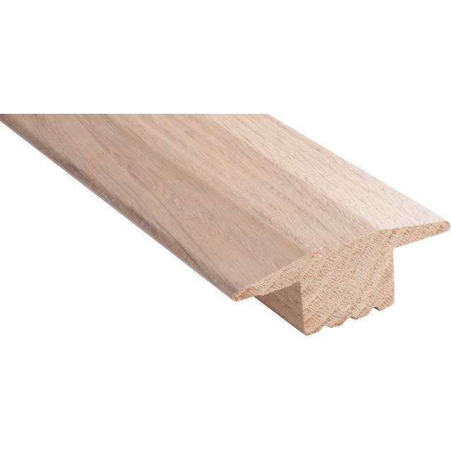 T-lista Maler, 21x60x1000/17mm, tammi, valkolakattu