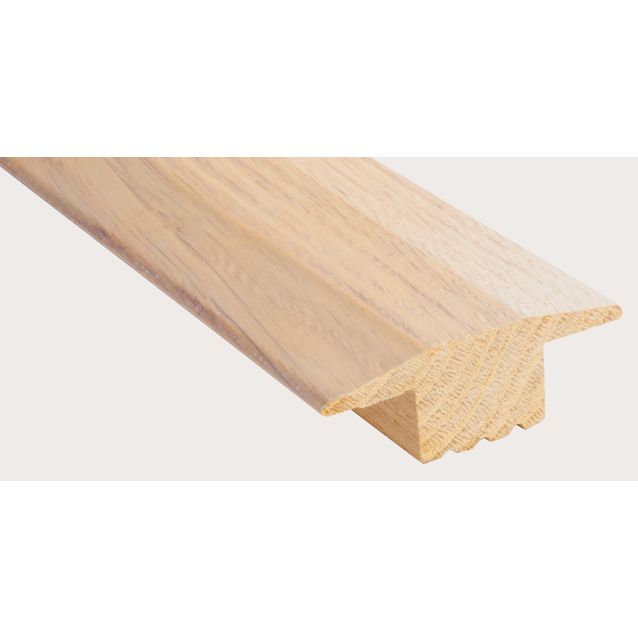 T-lista Maler, 21x60x2450/17mm, tammi, valkolakattu