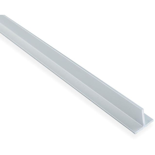 T-Lista Maler sileä 2x20x20x1000mm alumiini hopea anodisoitu