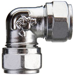 Puserrusliitin kulma 12 mm  kromattu