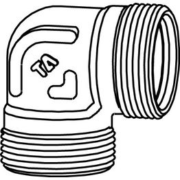 Kulmarunko 3/4xM28 ulkokierre messinki