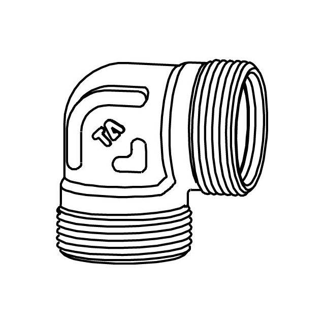 Kulmarunko 3/4xM28 ulkokierre