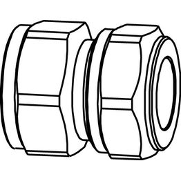 Puserrusliitin sisäkierre 1/2x22 suora messinki