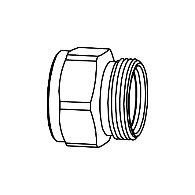 Suora runko 3/4xM28 sisä-/ulkokierre