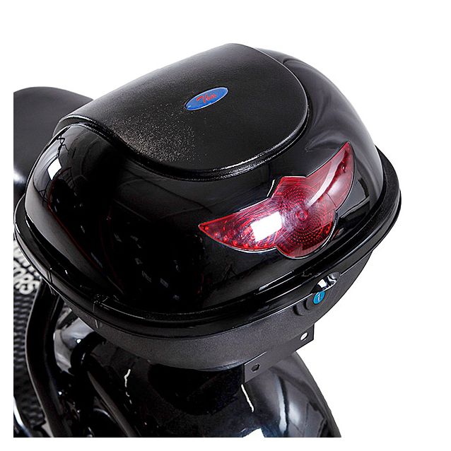 Takaboksi Kontio Kruiser 2.0 sähköskoottereille, musta