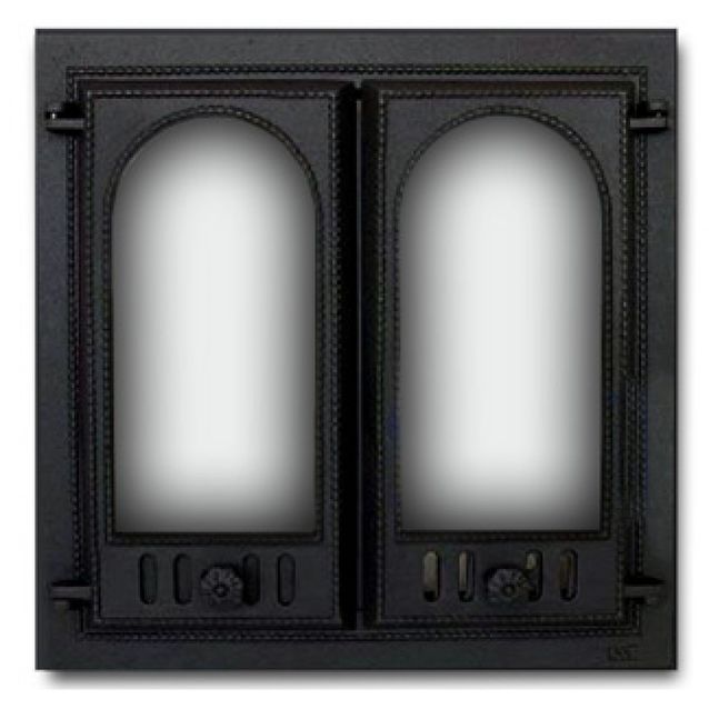 Takkaluukku 400, 2-ovinen holvikaari, 500x500mm, 