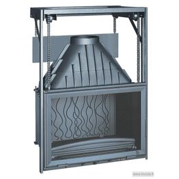 Takkasydän 700 Grande Vision, ylös avautuva luukku, 14 kW, harmaa/malmi, 162 kg