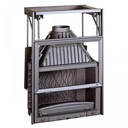 Takkasydän 800 Grande Vision, ylös avautuva luukku, 14 kW, 198 kg