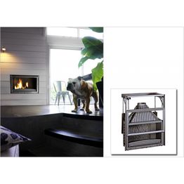 Takkasydän 900 Grande Vision, ylös avautuva luukku, 18 kW, 215 kg