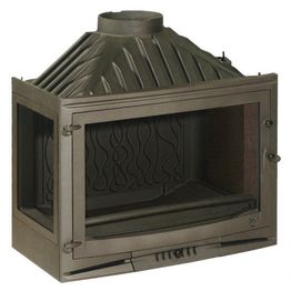 Takkasydän Selenic 700 vasen lasi, 10 kW, harmaa/malmi, 137 kg