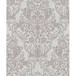 Tapetti City Vibes 32603, kukka, ornamentti, harmaa