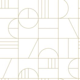 Tapetti Esta Black & White with a splash of Gold, 139141, graafinen/geometrinen, moderni