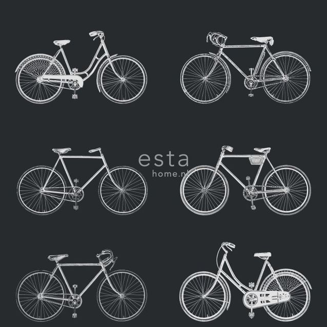 Tapetti Esta Brooklyn Bridge 128503 0,53x10,05 m musta/valkoinen