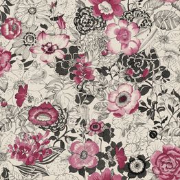 Tapetti Esta Brooklyn Bridge 138505, romanttinen, harmaa/punainen