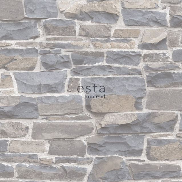 Tiilitapetti Esta Brooklyn Bridge 138518, 0,53x10,05m, sininen/harmaa