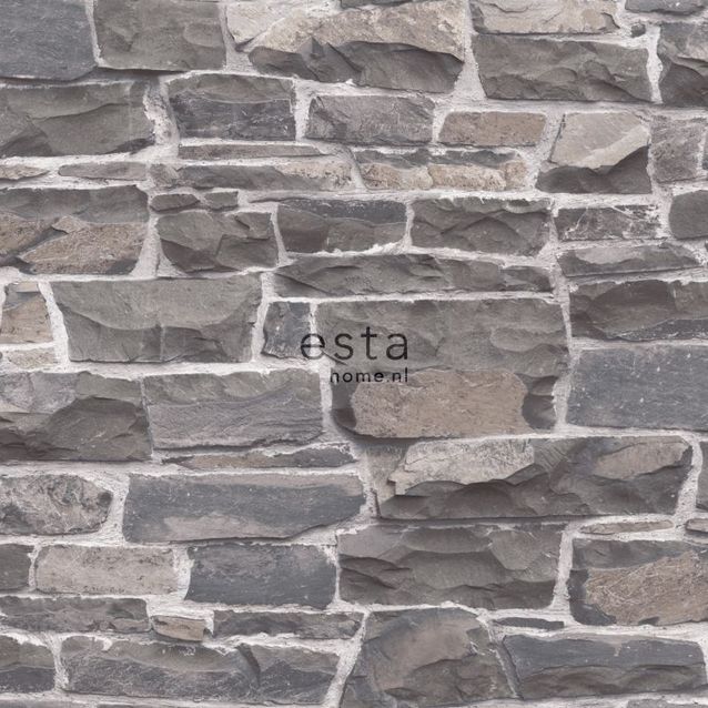 Tiilitapetti Esta Brooklyn Bridge 138519, 0,53x10,05m, harmaa/ruskea