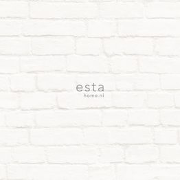 Tiilitapetti Esta Brooklyn Bridge 138532, 0,53x10,05m, vaalea beige