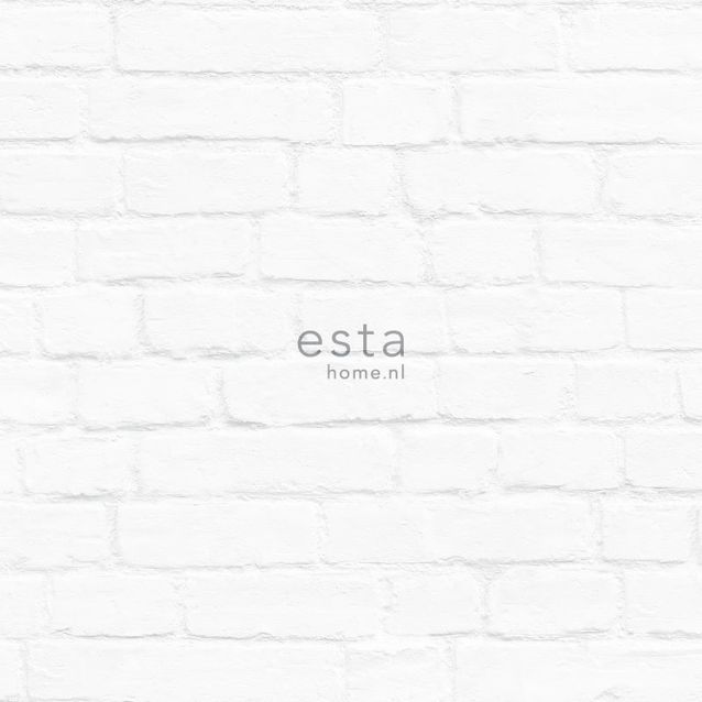 Tiilitapetti Esta Brooklyn Bridge 138533, 0,53x10,05m, valkoinen