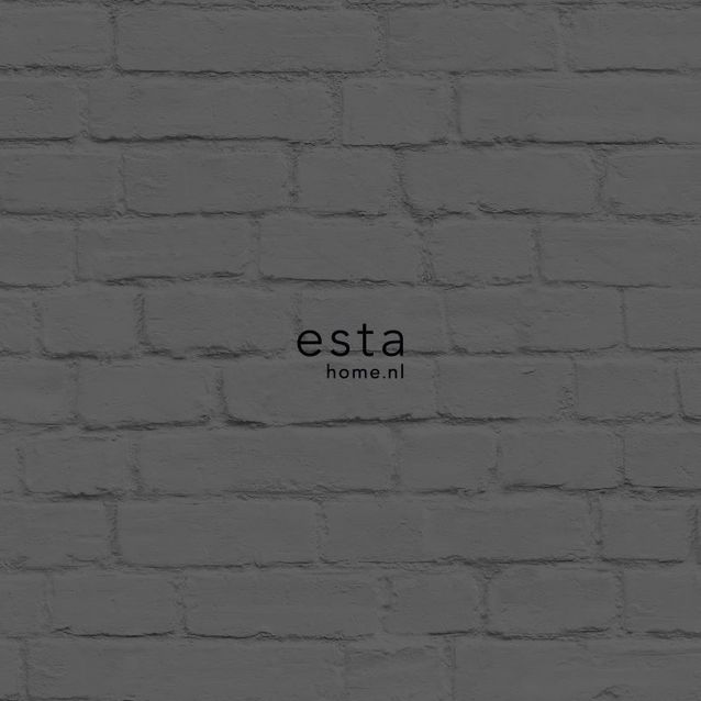 Tiilitapetti Esta Brooklyn Bridge 138535, 0,53x10,05m, tummanharmaa