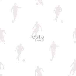 Tapetti Esta College 128802, jalkapallo, valkoinen/harmaa