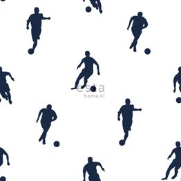 Tapetti Esta College 138801, jalkapallo, valkoinen/sininen