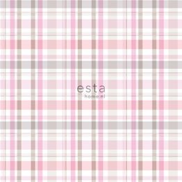 Tapetti Esta College 138824, ruutu, monivärinen