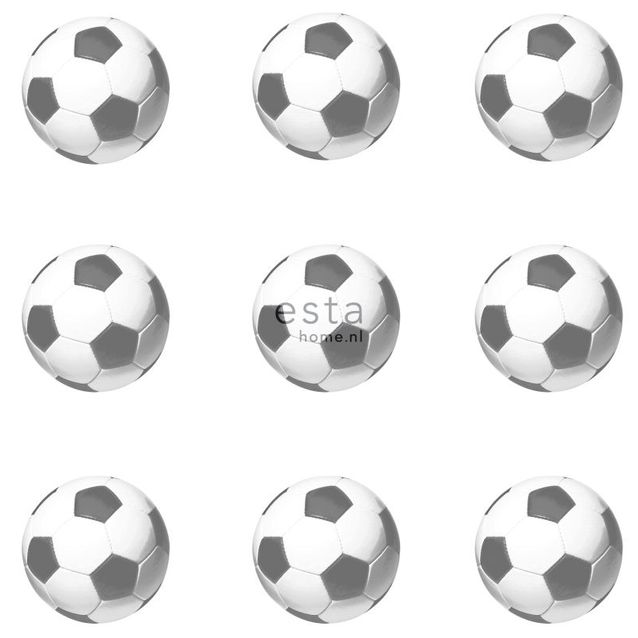 Tapetti Esta College 138829 0,53x10,05 m valkoinen/musta 