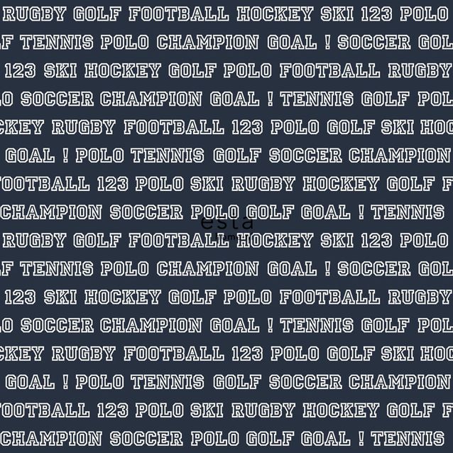 Tapetti Esta College 138830 0,53x10,05 m sininen/valkoinen