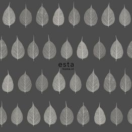 Tapetti Esta Greenhouse 128849, kasvi, harmaa