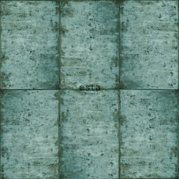 Tapetti Esta Greenhouse 138879, betoni, vihreä