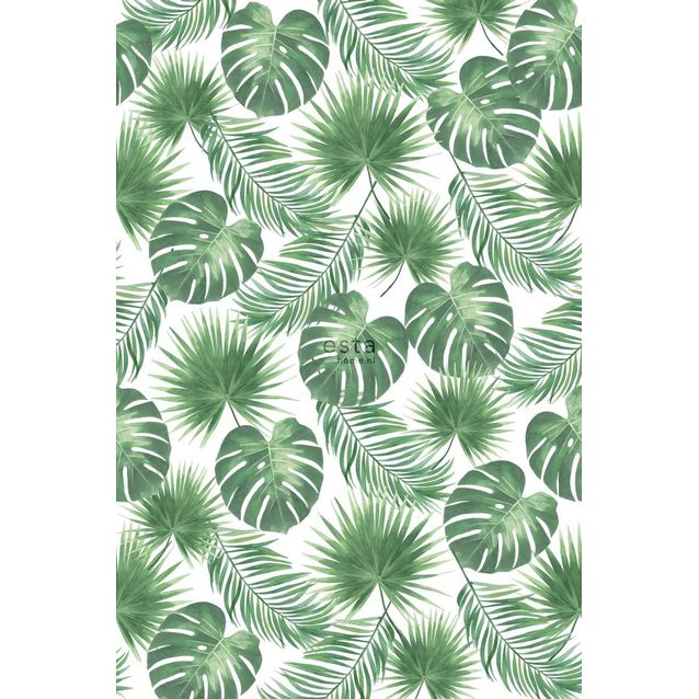 Tapetti ESTA Jungle Fever 158897 1.86x2.79m non-woven vihreä/valkoinen