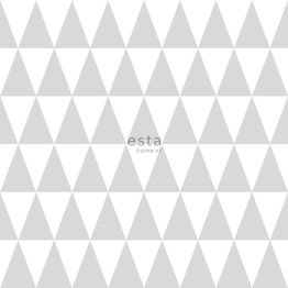 Tapetti Esta Little Bandits 128842, graafinen/geometrinen, moderni, harmaa/valkoinen