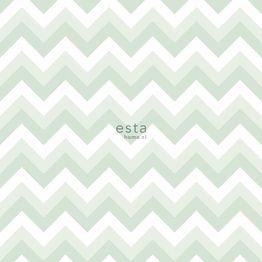 Tapetti Esta Little Bandits 128858, graafinen/geometrinen, moderni, vihreä