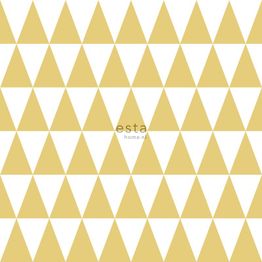 Tapetti Esta Little Bandits 128863, graafinen/geometrinen, moderni, kulta/valkoinen