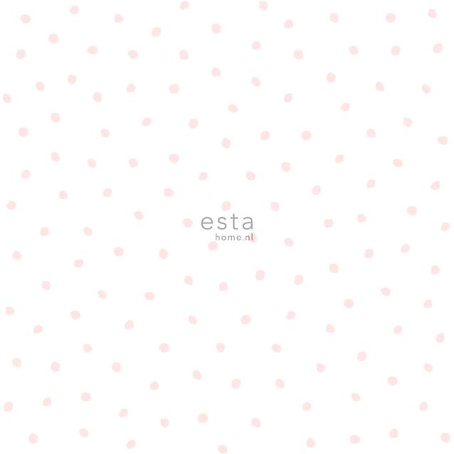 Tapetti Esta Little Bandits 138936 0,53x10,05 m valkoinen/vaaleanpunainen