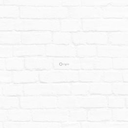 Tiilitapetti Origin Hide & Seek 347486, 0,53x10,05m, valkoinen