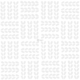 Tapetti Origin Hide & Seek 347500, kasvi, valkoinen/hopea