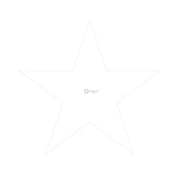 Tapetti Origin Hide & Seek 395135, tähti, valkoinen/hopea